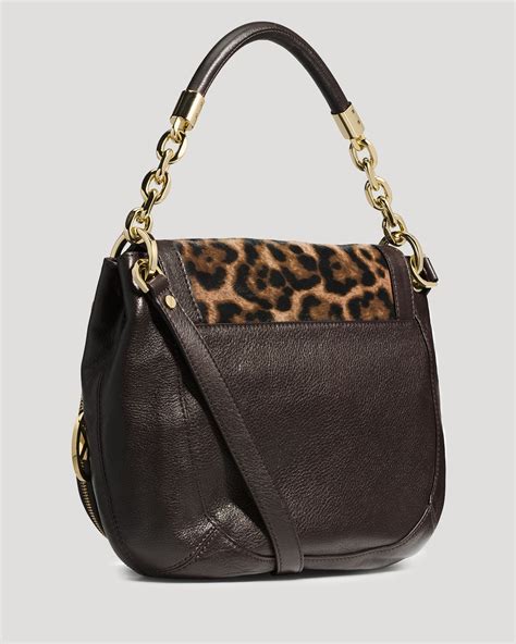 michael kors haircalf bag|Michael Kors leopard handbag.